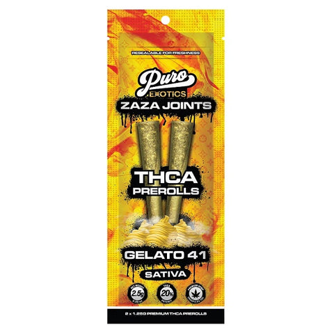 Puro Exotics Zaza THCA Infused Joints | 2 Pack