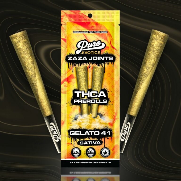 2 Pk Zaza Thca Joints Puro Cannagars